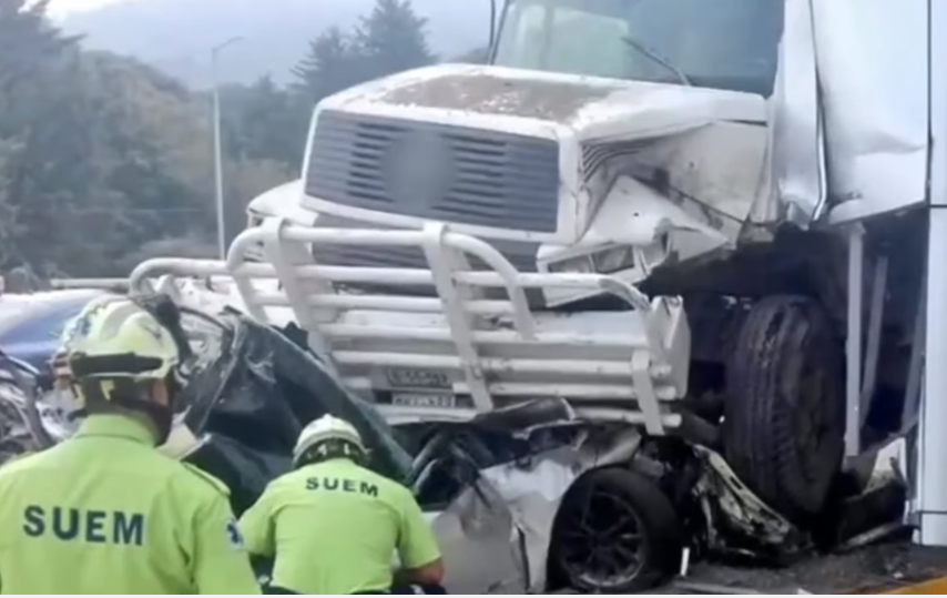 Accidente en la autopista México Toluca deja 4 muertos Periódico Censura