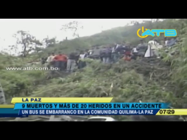 VIDEO: 9 Muertos y Más de 20 heridos es el Saldo de Embarrancamiento de Bus en la Paz
