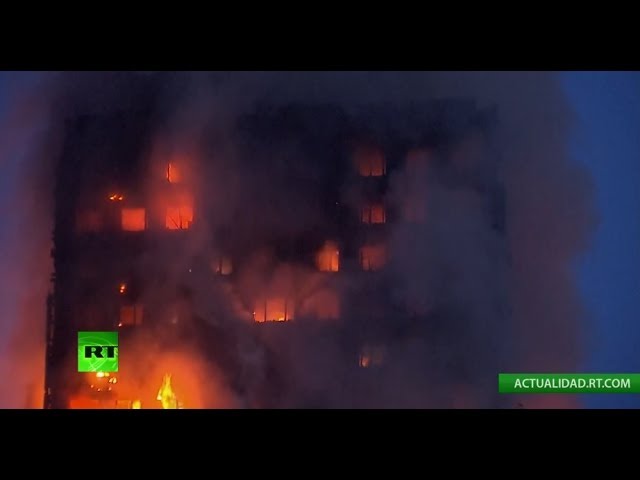 VIDEO: Devastador incendio en Londres