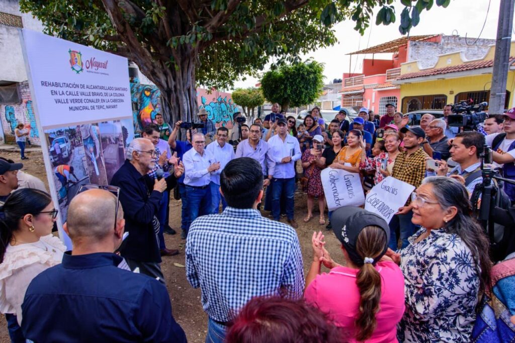 Miguel Ángel Navarro impulsa obras de infraestructura y educación en Xalisco y Tepic