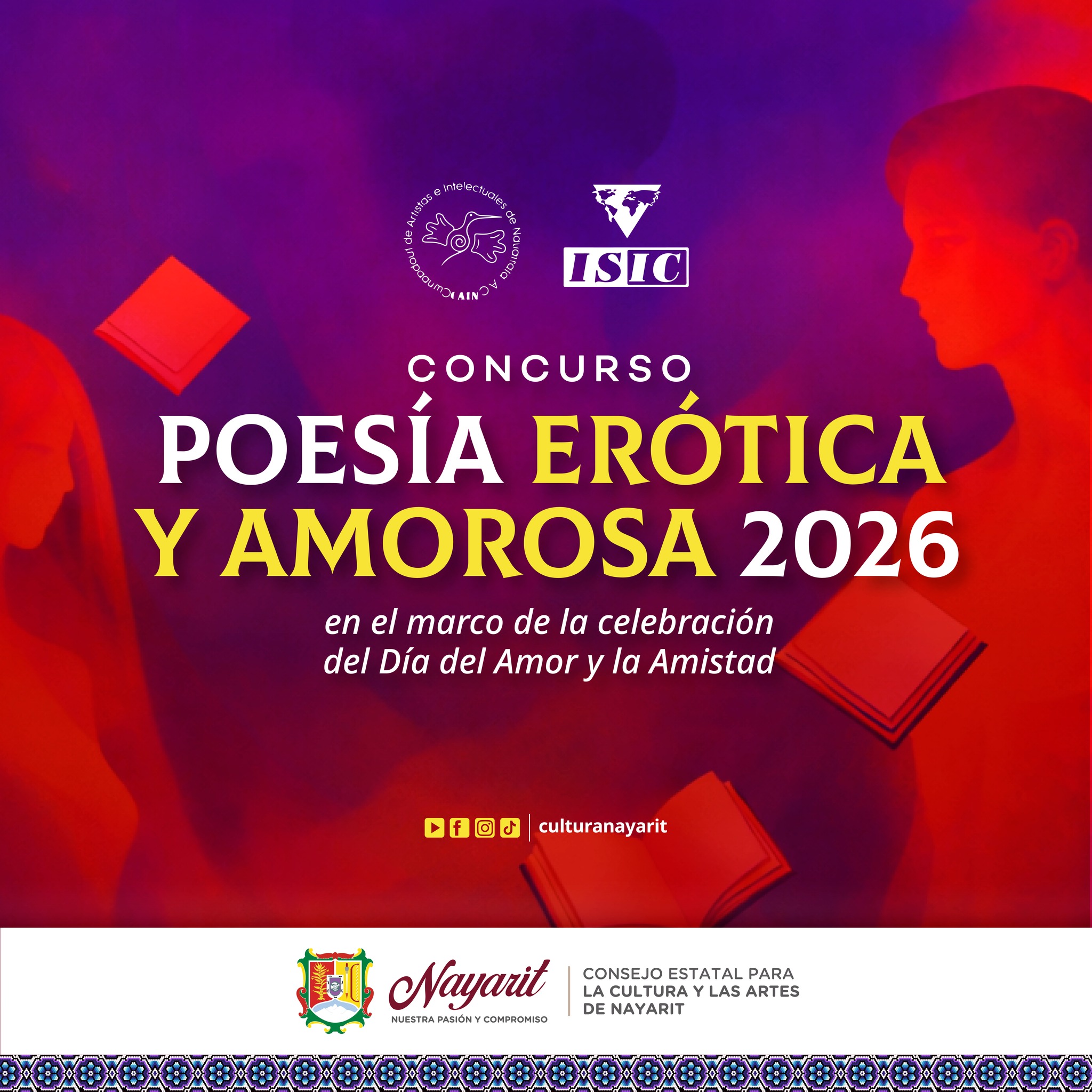 Abren convocatoria para el Concurso de Poesía Erótica y Amorosa 2026