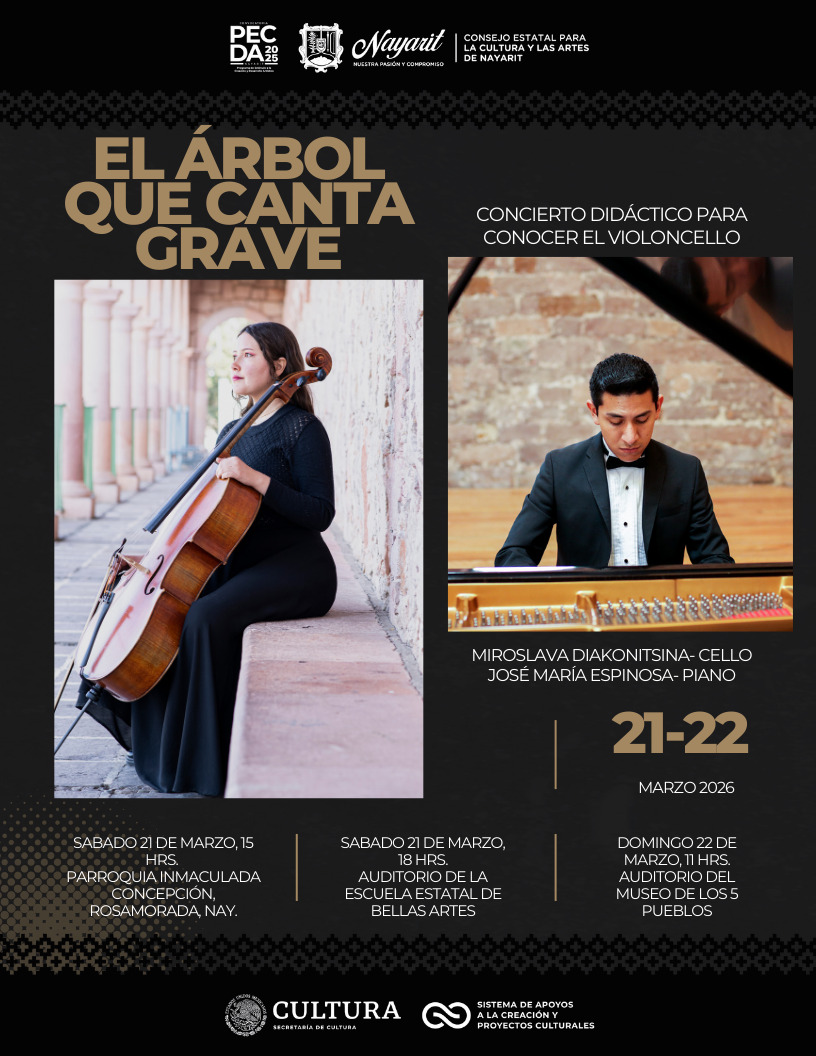 Concierto didáctico acerca el violonchelo a la comunidad nayarita