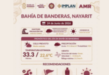 MAR DE FONDO Y NUEVA ONDA DE CALOR EN BAHÍA DE BANDERAS
