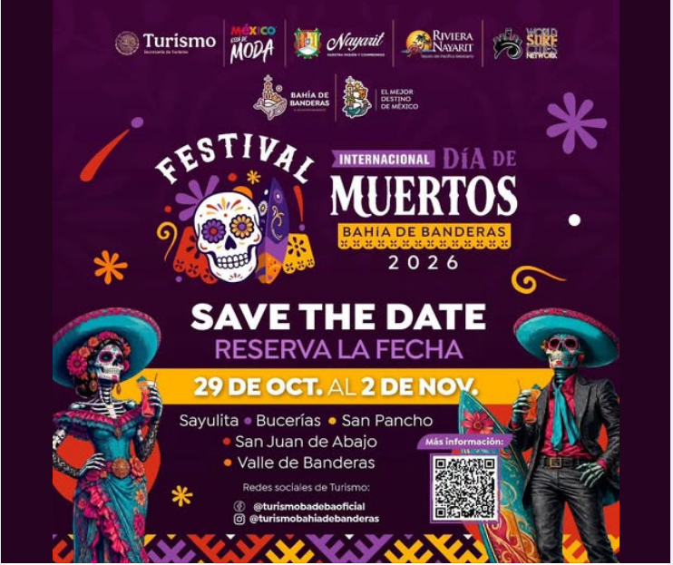 Bahía de Banderas se prepara para vivir el Festival Internacional Día de Muertos 2026