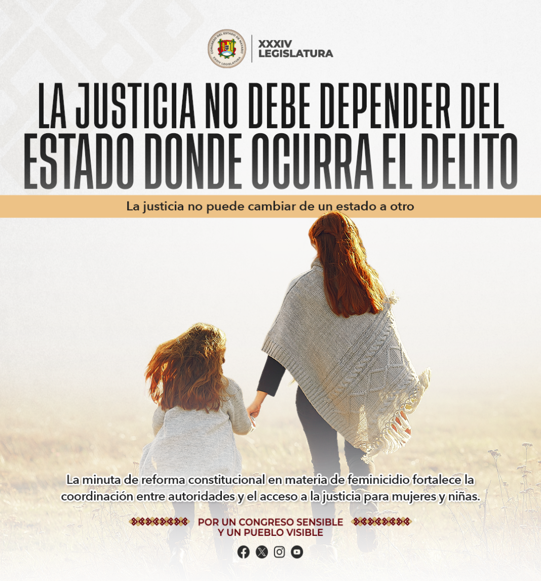 Avanza en Nayarit reforma constitucional para unificar el combate al feminicidio y garantizar justicia sin fronteras