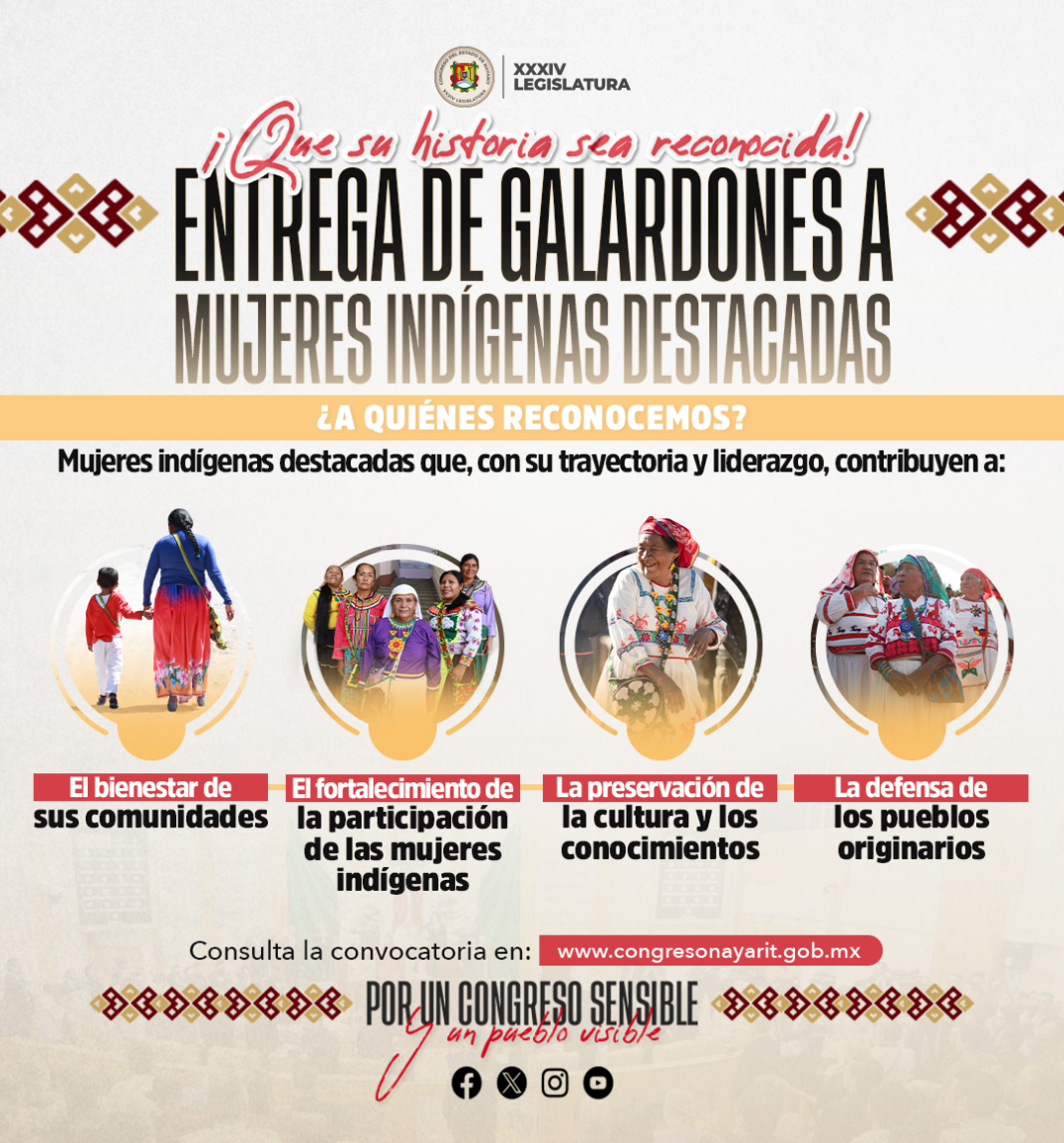 ¡Que su historia sea reconocida! Entrega de galardones a mujeres indígenas destacadas ¡Que su historia sea reconocida! Entrega de galardones a mujeres indígenas destacadas